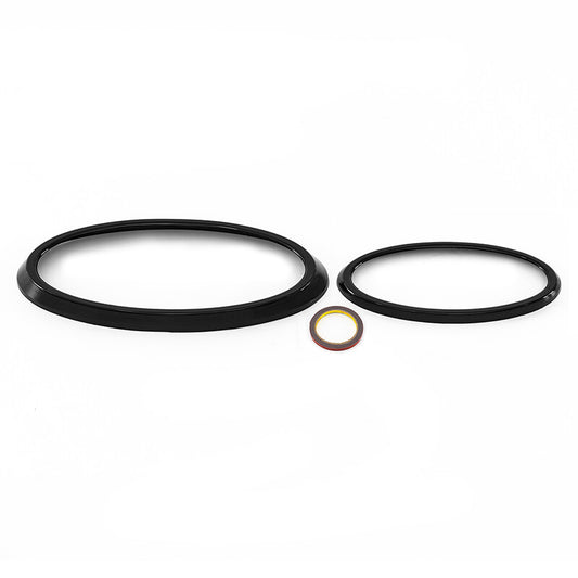 Car Front Rear Logo Emblem Badge Ring Decoration Black Fit for Subaru XV 2022
