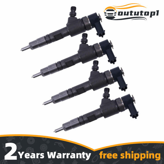 Four fuel injectors suitable for Kubota tractor V2403, D1803, Mx4800, and Mx5200 engines (1J801-53052-).