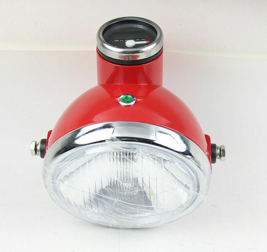 Red Headlight Headlamp Speedometer for Honda Monkey Z50 Z50R Z50J Skyteam Z50