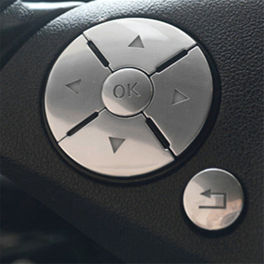 Steering Wheel Button Sticker Trim Fit for Mercedes-Benz E-Class W212 2010-2013