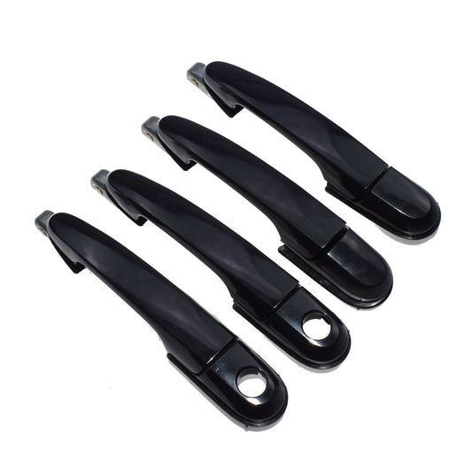 Brand new original black exterior door handle 4-piece set suitable for 05-09 for Hyundai for Tucson .