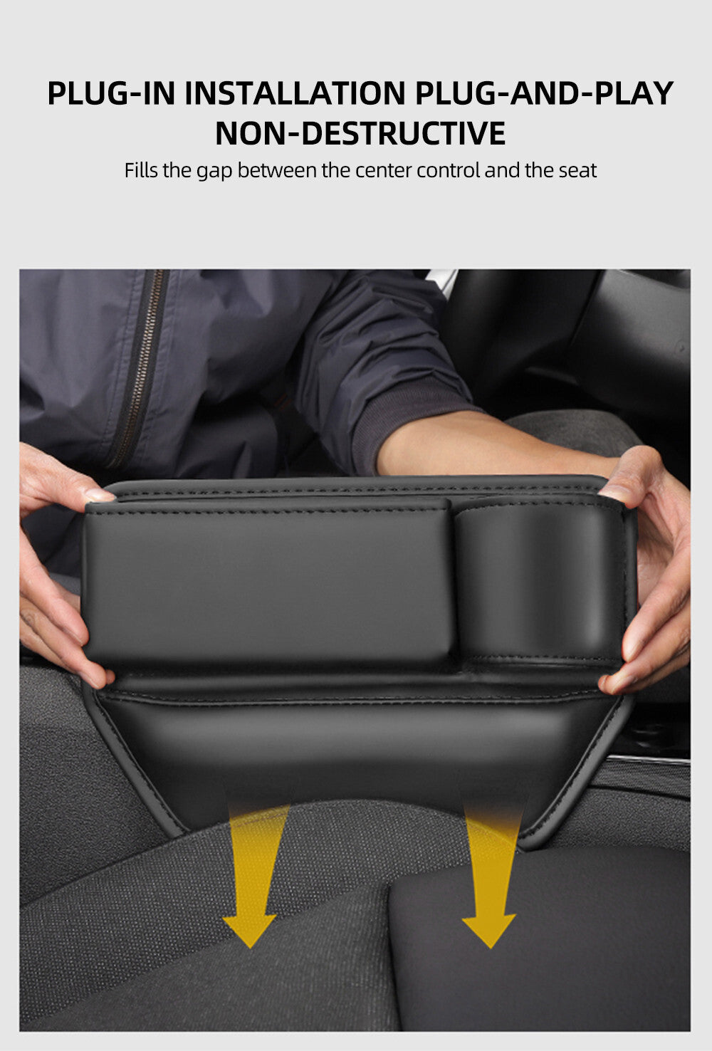 Right Side Car for Seat Gap Filler Storage Bag Organizer Box Keys Phone Accessories