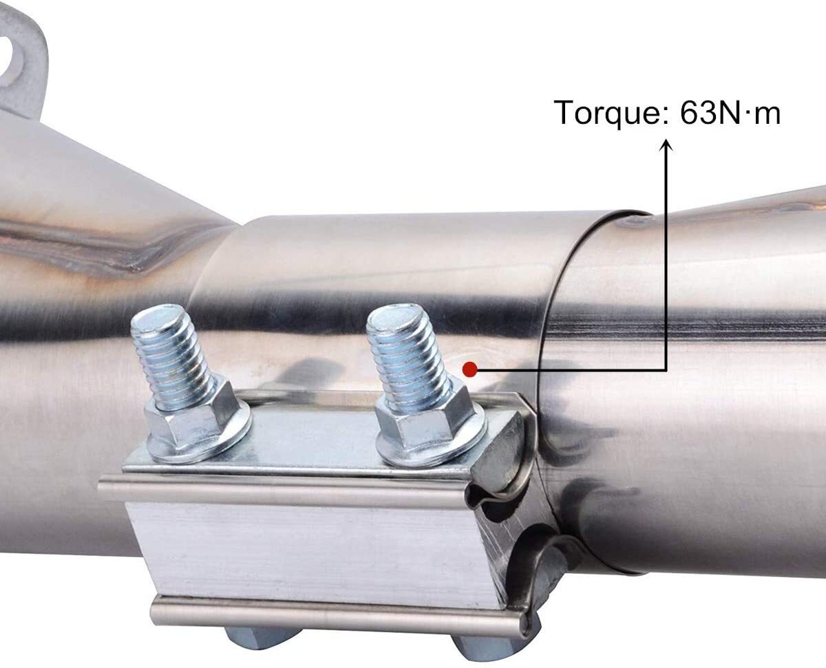 4-inch Butt connector exhaust clip for 4-inch OD exhaust pipe connection
