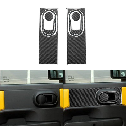 8X Carbon Fiber Rear Door Frame Trim for Jeep for Wrangler 2007-10