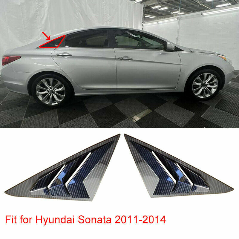 Carbon fiber side vent cover trim for the modern Sonata 11-14 A