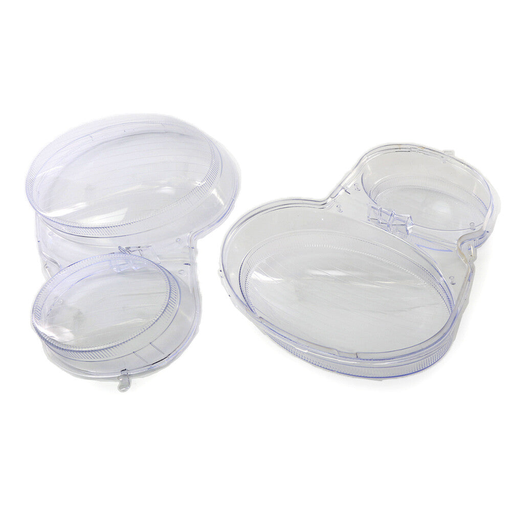 Pair Headlight Head Lamp Lens Cover Fit for Mercedes-Benz E-Class W210 2000-2003