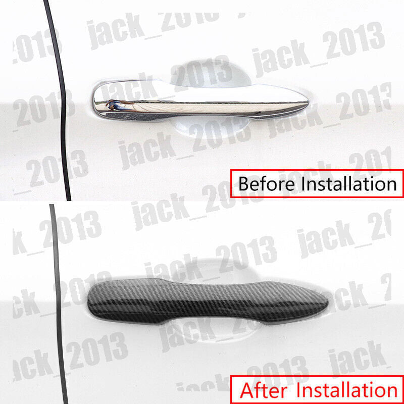For 2018-2023 for Toyota for Camry carbon fibre Door Handle Cover Trim Overlay Cap 4pcs