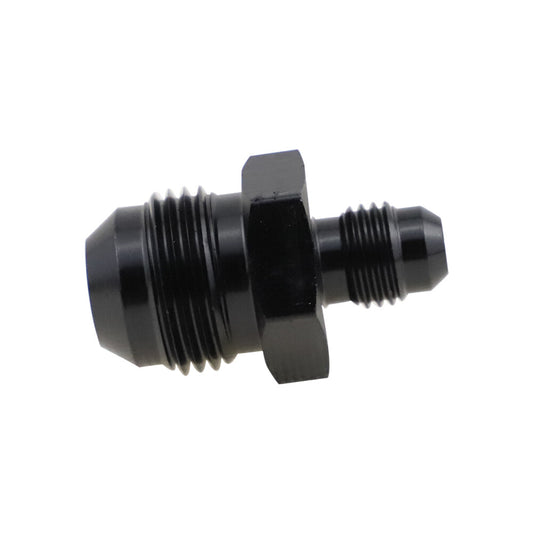 1-Pack - 8AN to 4AN Male Gearbox Alliance Black Aluminum