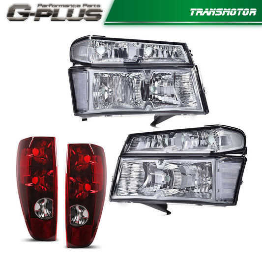 Suitable for 2004-12 for Chevrolet Colorado for GMC for Canyon Smoke/Transparent Headlights and Taillights