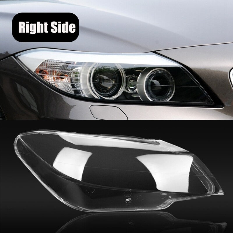 A pair of headlight lens covers (LH+RH) for BMW E89 Z4 2009-2013. Transparent.