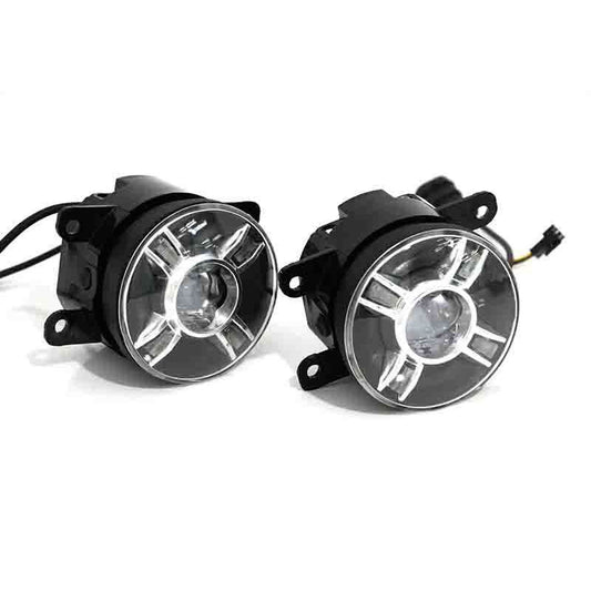 4-color car front LED projector lens, round spotlight, adjustable light ¡Á2