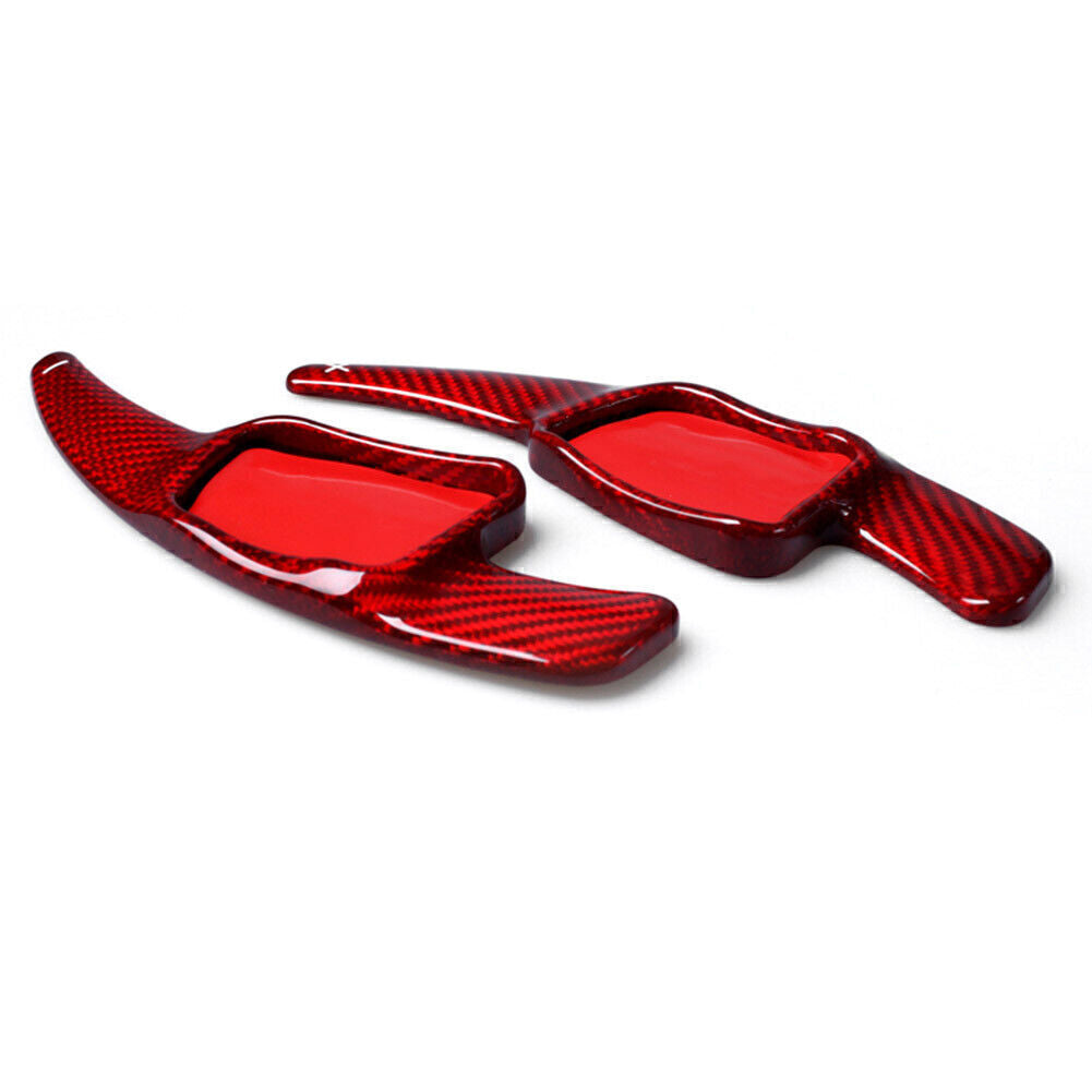 Interior Wheel Shift Shifter Paddle Extension Carbon Fiber for Audi A3 TT A4L Q7