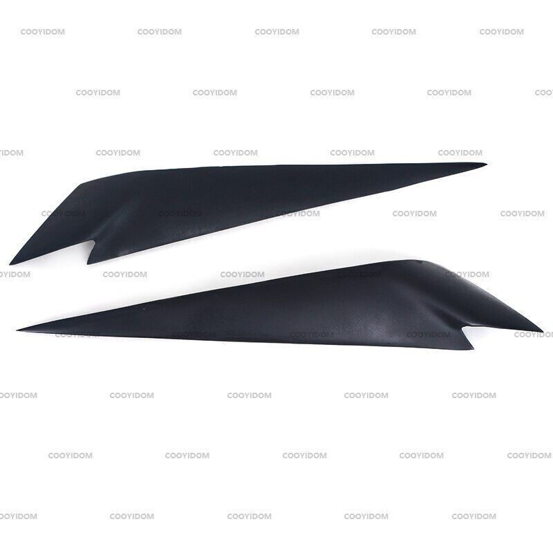 Pair Black Front Headlight Eyebrows Cover Eyelids Trim For 2009-2014 for Bmw X1 E84