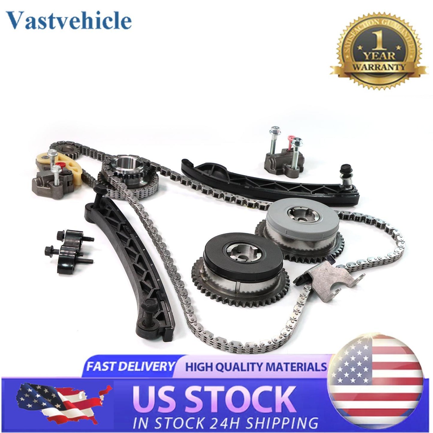 Timing Chain Kit For 2016-2021 for Chevrolet Camaro 2.0L 9-0918S 12638661 12627114