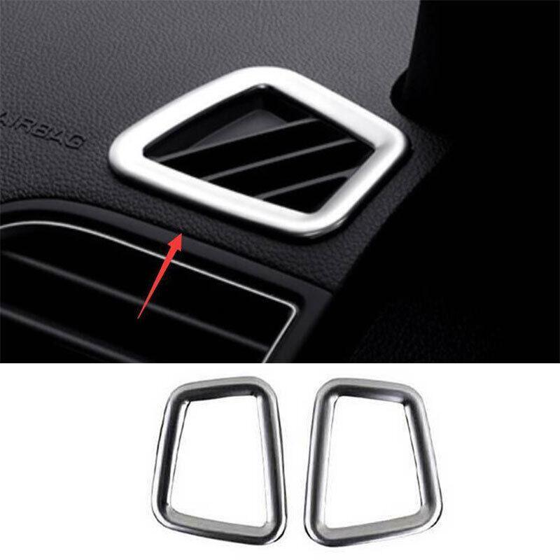 for Ford Explorer 2011-2019 Matte Silver Dashboard LR Air Outlet Vent Trim 2PCS