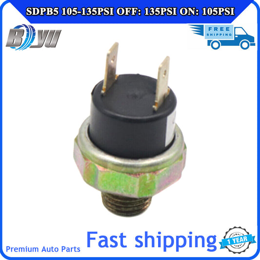 SDPB5 105-135PSI Air Compressor Pressure Switch Valve - Horn Closed 135PSI ON 105PSI