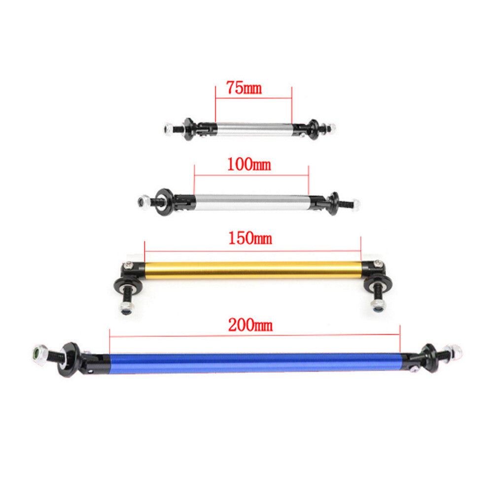 Bumper Lip Red Adjust Front Strut Splitter Rod Tie Support Bars 75 100 150 200MM