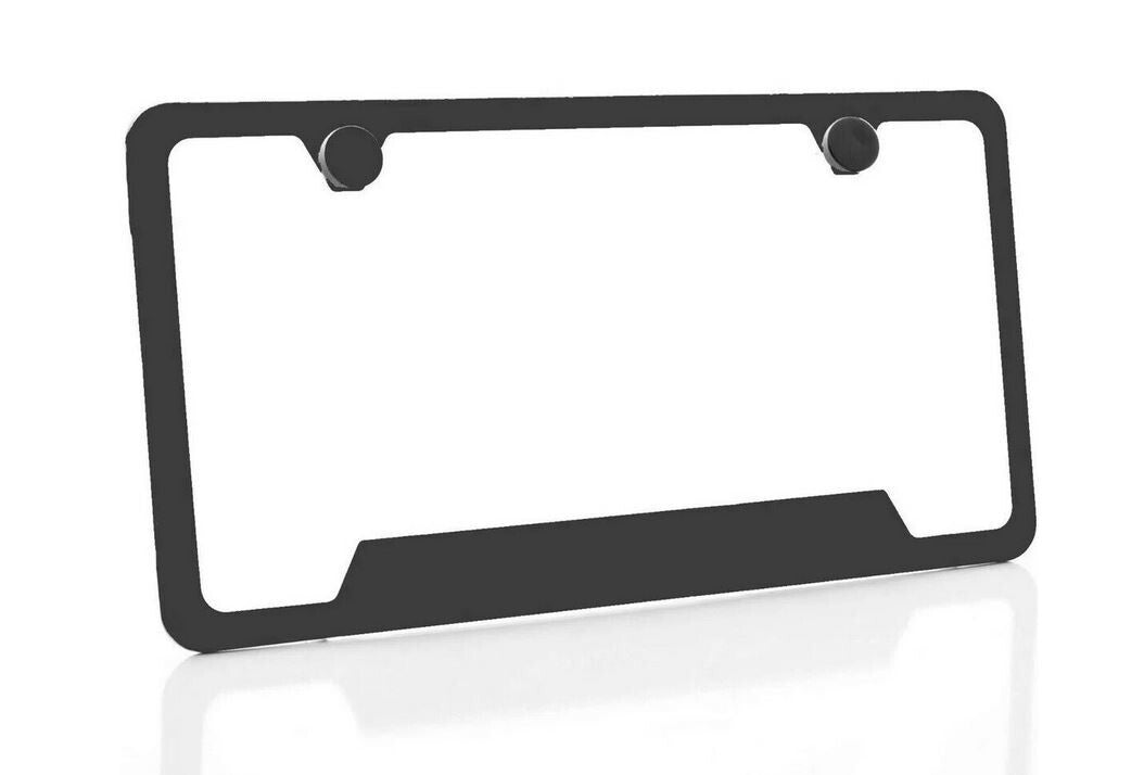 Car license plate frame cover with powder coating matte black finish suitable for Nissan