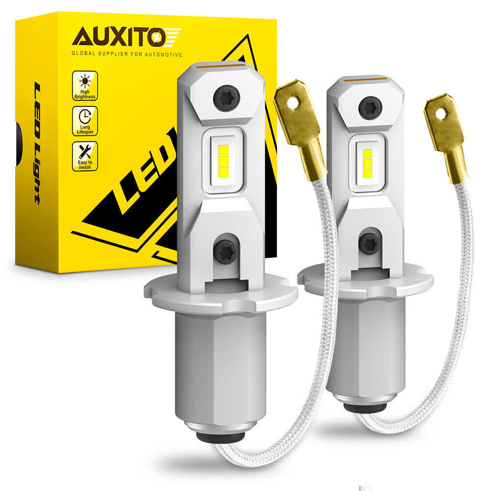 Bright H3 LED, 12000LM, 6000K, white light with a bright and lustrous finish.