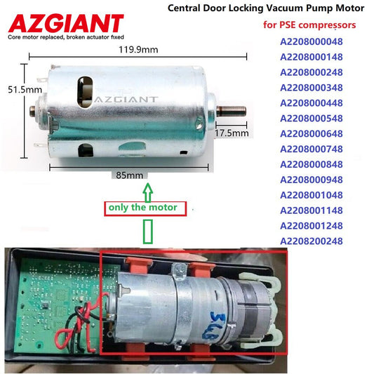 Door vacuum pump locking motor suitable for Mercedes S/CL class W220 S500 S400 S350 S300