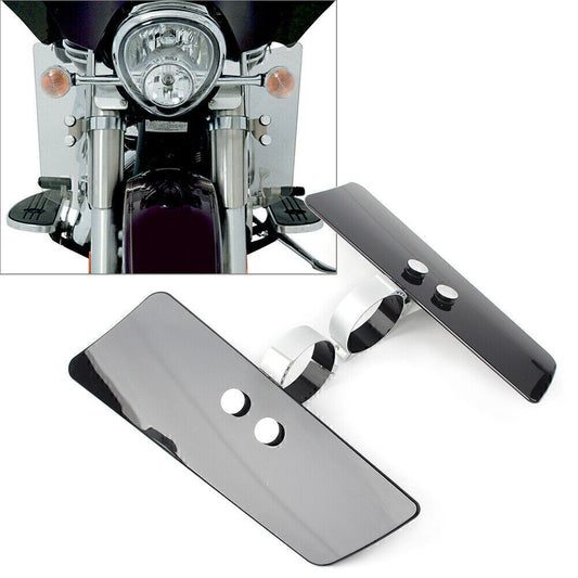 for Honda for Kawasaki for Yamaha Motorcycle MEM5804 Black Front Wind Fork Air Deflector