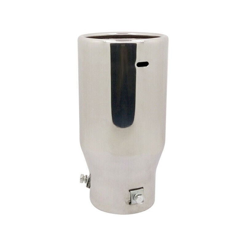 Car Exhaust Muffler Tip Round Stainless Steel Pipe Chrome Exhaust Tail Muffler