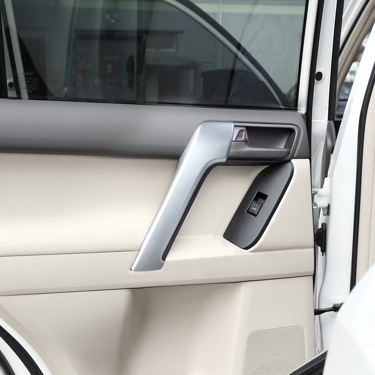 Silver ABS exterior door handles for Tacoma 2016-2022