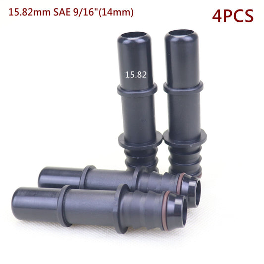 4pcs 15.82mm ID14 Car Fuel Line Hose Pipe Quick Release Male Connect Connector