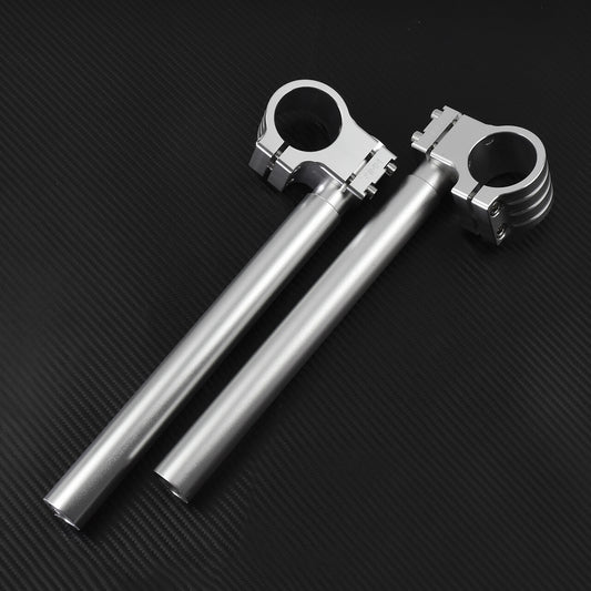 Universal 1 39mm Clip-On Handlebars Fit for Harley Bobber Cruiser Racer Chrome