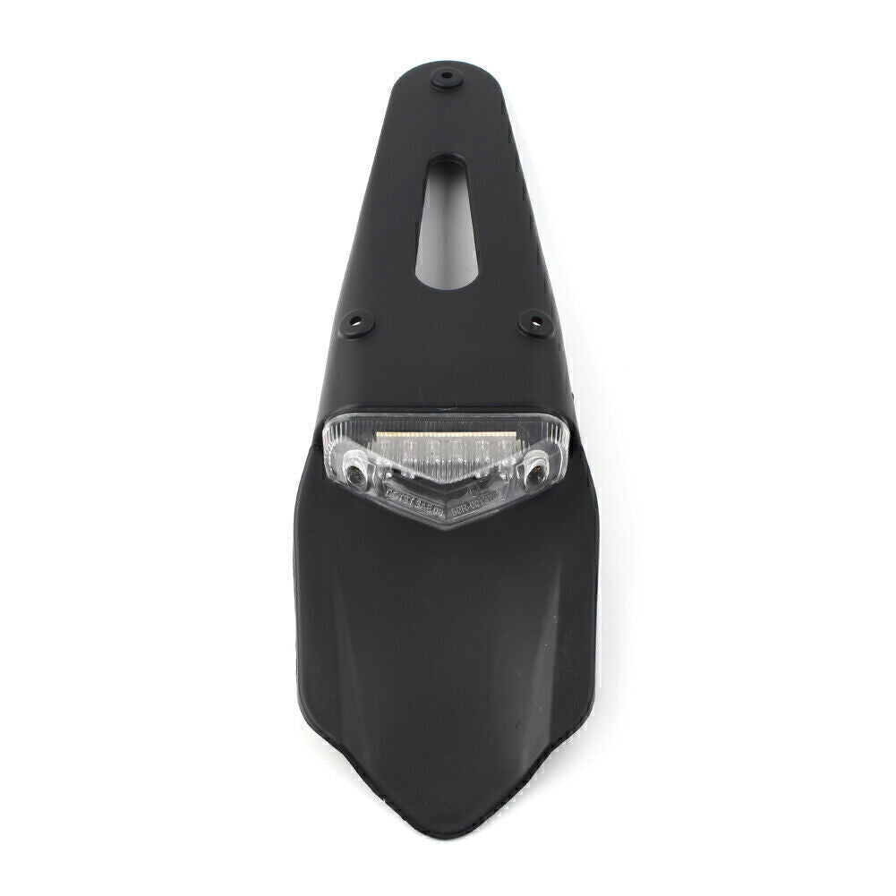 Universal Motorcycle Clear Lens Rear Tail Light Dirt Bike Fender LED Off-Road
