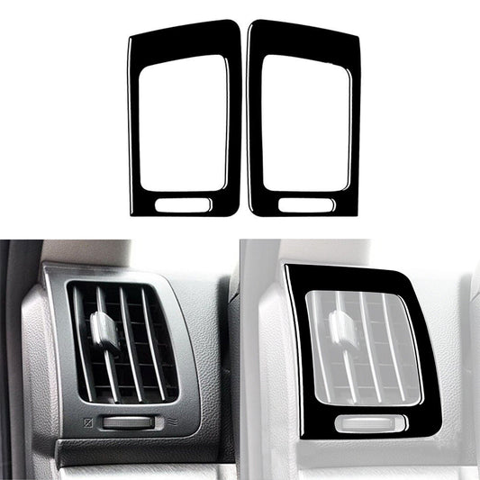 2Pcs Piano Black Interior Side Air Outlet Cover Trim for Infiniti G37 2010-2013