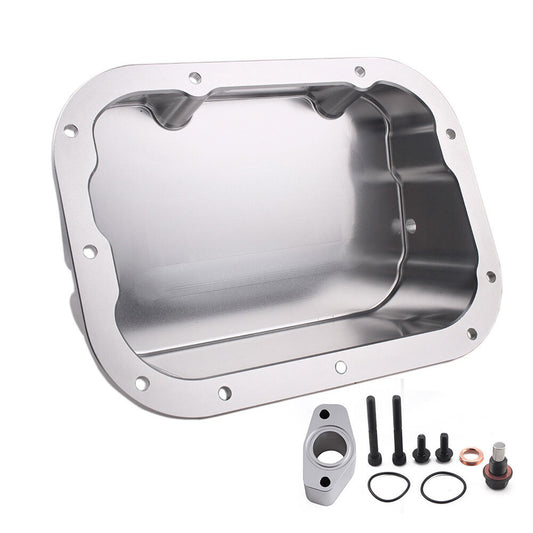 New Silver Billet CNC Engine Oil Sump Pan for Nissan 09-11 VR38DETT GTR R35