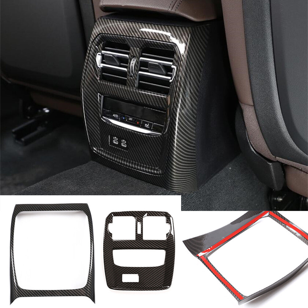 for BMW 3 Series G20 G28 2020+ABS Carbon Fiber Rear Air Outlet Vent Panel Trim¡Á2