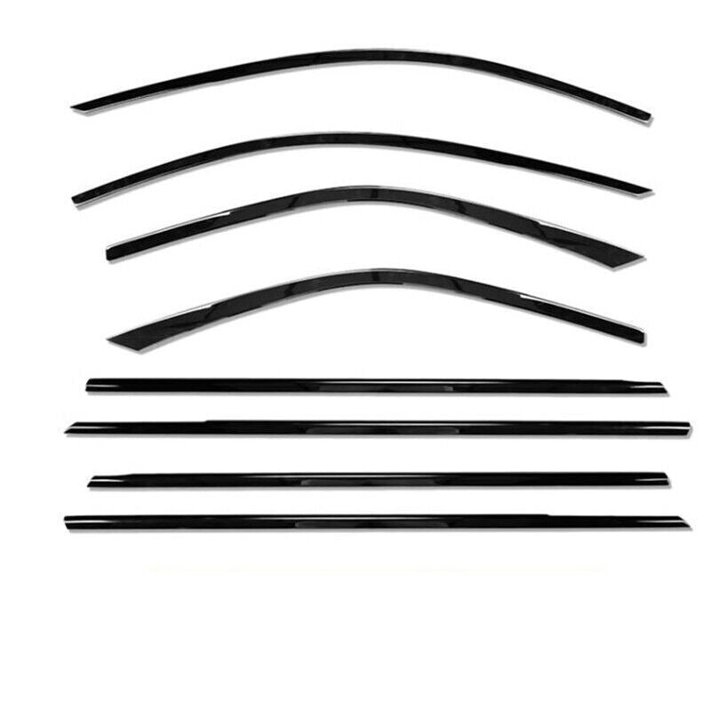 for Cadillac CT4 2020-24 Black Steel Side Windows Strip Sill Molding Cover Trim