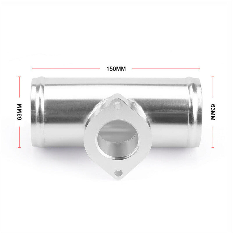 Red Universal Billet Aluminum Type-RS Turbo Blow Off Valve BOV+2.5 Flange Pipe