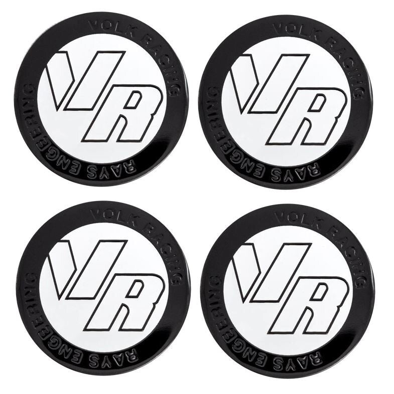 4x45mm Volk Racing Wheel Center Hub Sticker Rim Sticker Silver Gray