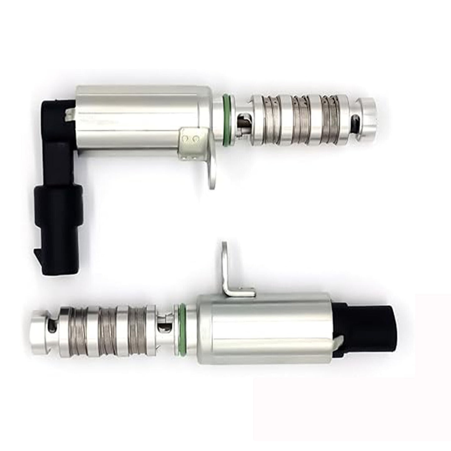 Two solenoid control valves suitable for Hyundai and for Kia VVT systems, 24375-2E100 and 24355-2E100 respectively.