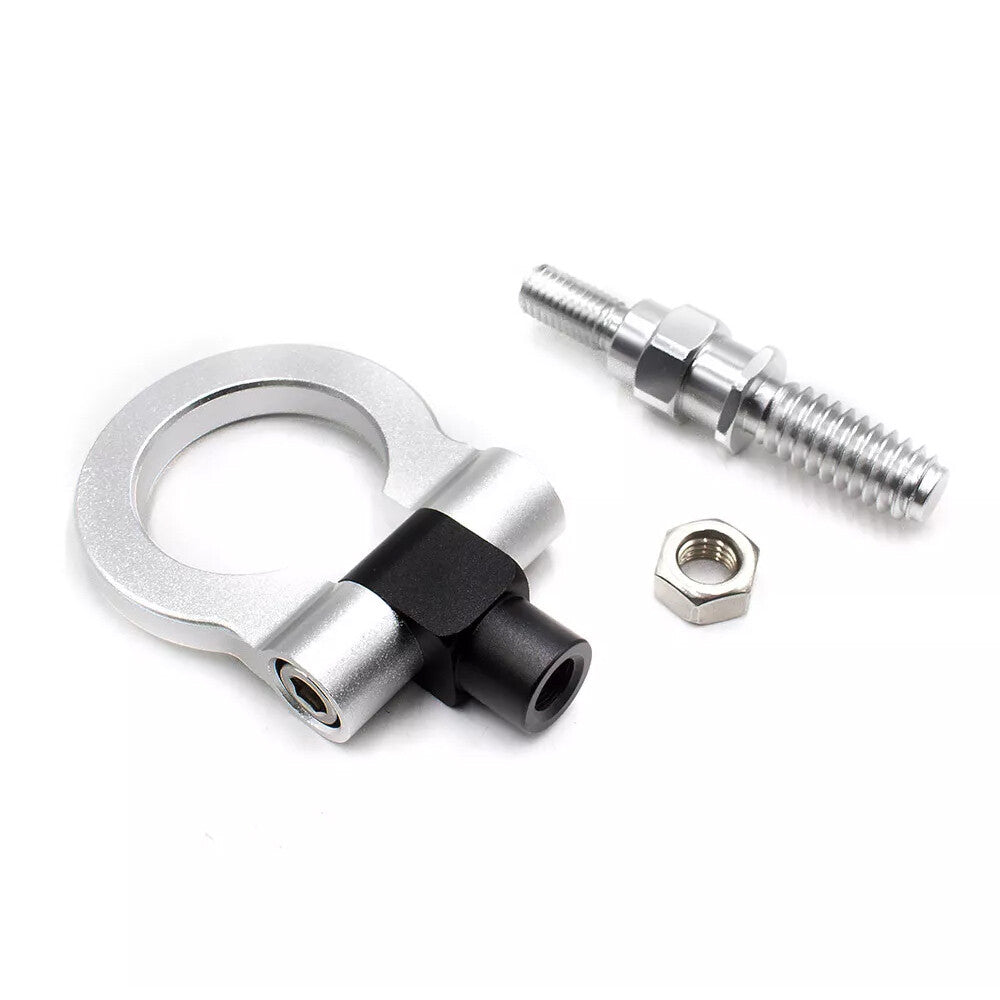 Silver CNC Track Racing Metal Tow Hook for BMW 325i 328i 330i 335i E90 E46 X5 X6