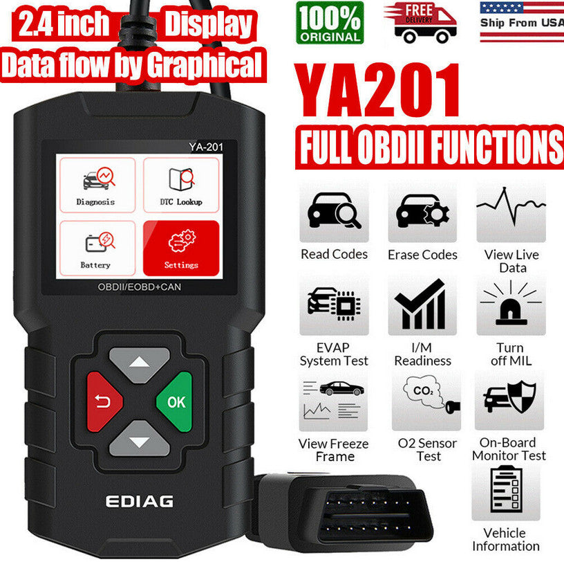 YA201 Diagnostic OBD2 Scanner Code Reader for Engine Fault Checking Applicable to for Infiniti for Lexus