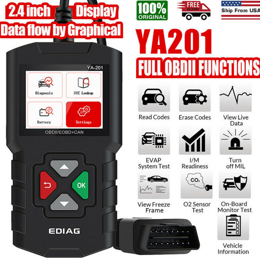 YA201 Diagnostic OBD2 Scanner Code Reader for Engine Fault Checking Applicable to for Infiniti for Lexus
