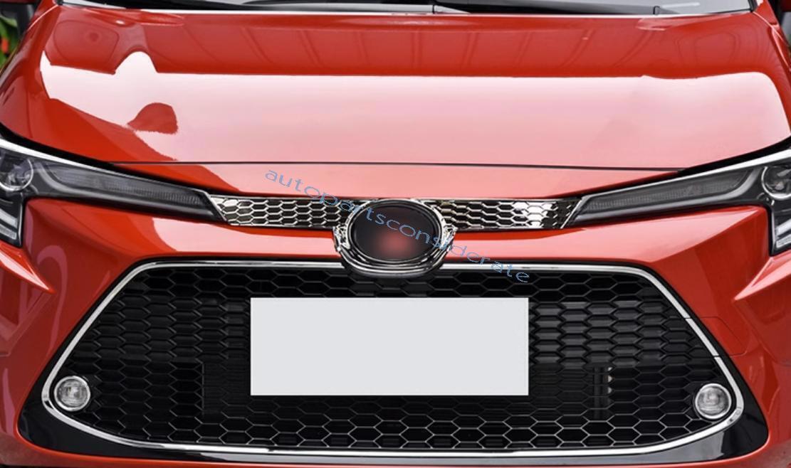 for Toyota for Corolla 20-2024 ABS Chrome Front Bumper Center Mesh Grille Grill Trim