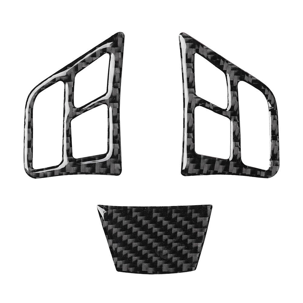 3 Pcs Steering Wheel Cover Trim for BMW 3 Series E90 E91 E92 E93 E95 2005-2012