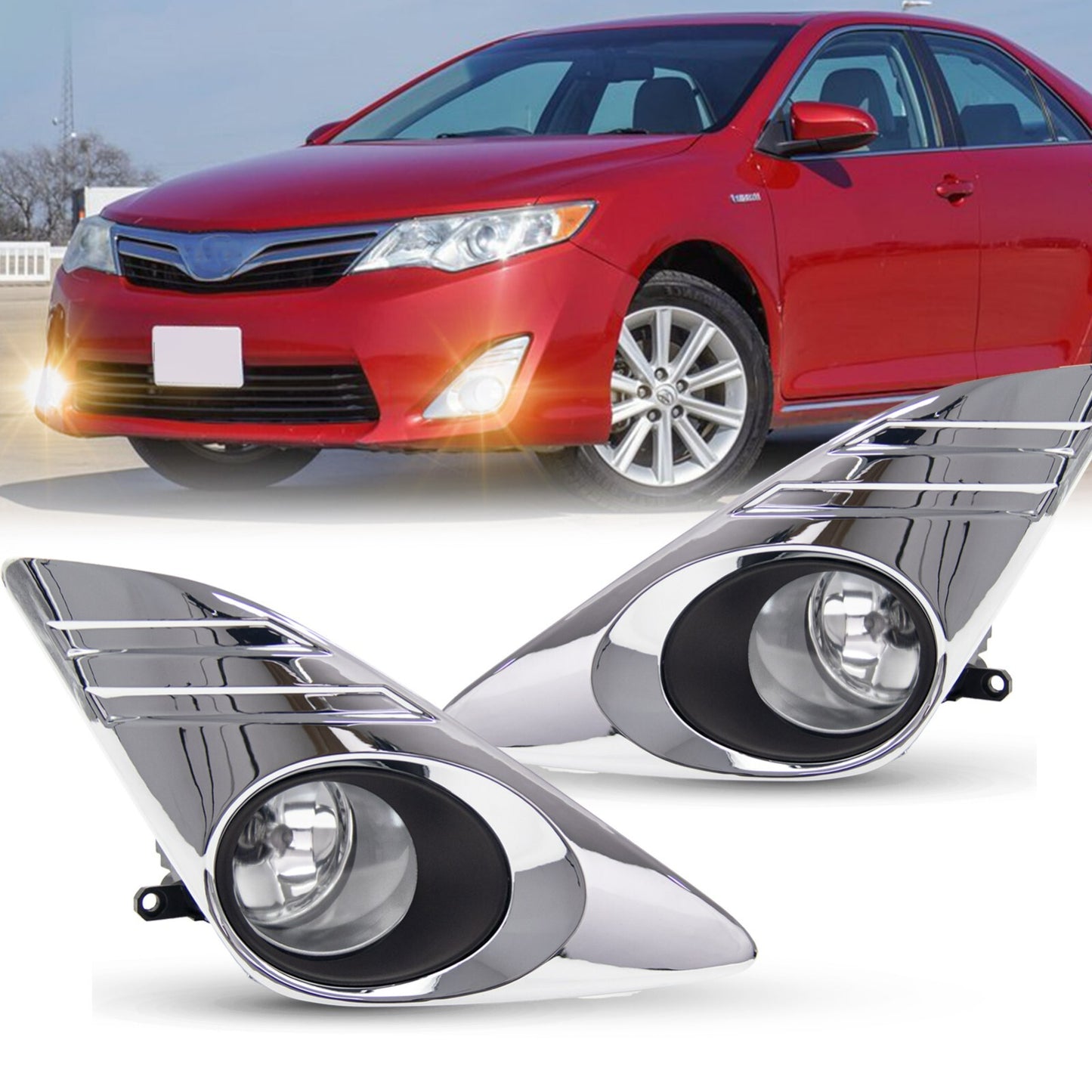 Fog light assembly suitable for 2012-2014 for Toyota for Camry fog light protection cover upgrade