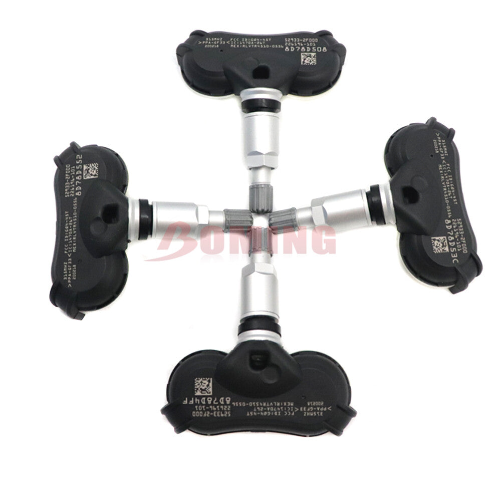4x NEW TIRE PRESSURE SENSOR TPMS 315Mhz 52933-2F000 for Hyundai for Tucson for Kia Rio