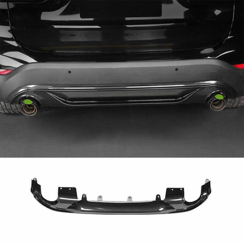 for BMW X1 F48 2016-2021 Carbon Fiber ABS Rear Bumper Diffuser Spoiler Bodykit