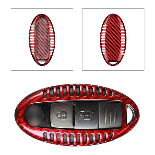 1X Carbon Fiber Car Remote Key Shell Cover Case for Infiniti Q50 Q60 Q70 QX56