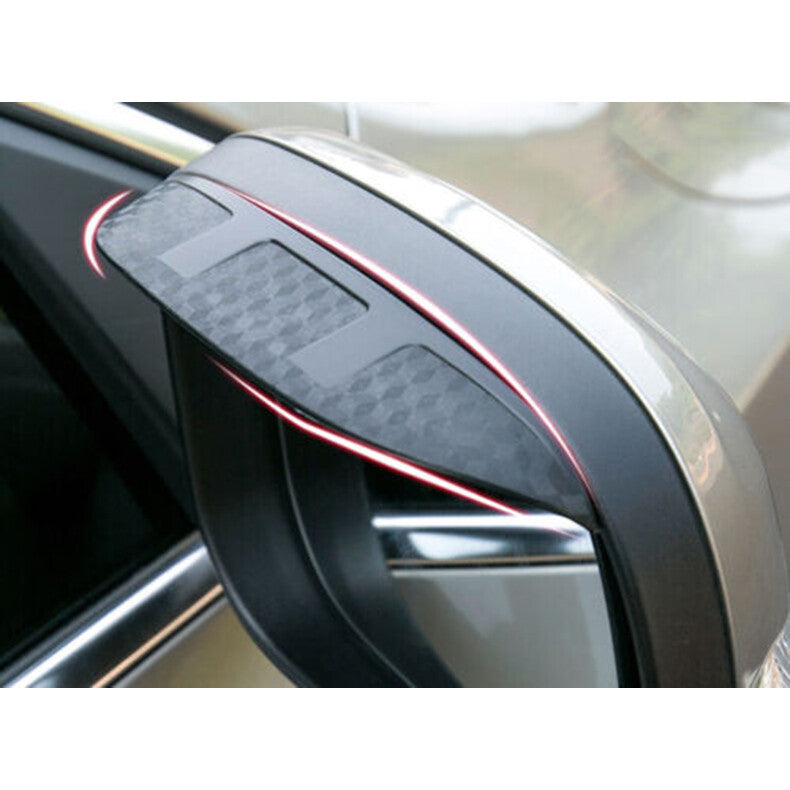 for Volvo S90 2017-2022 Carbon fiber ABS Rearview Mirror Rain Eyebrow Guard Trim