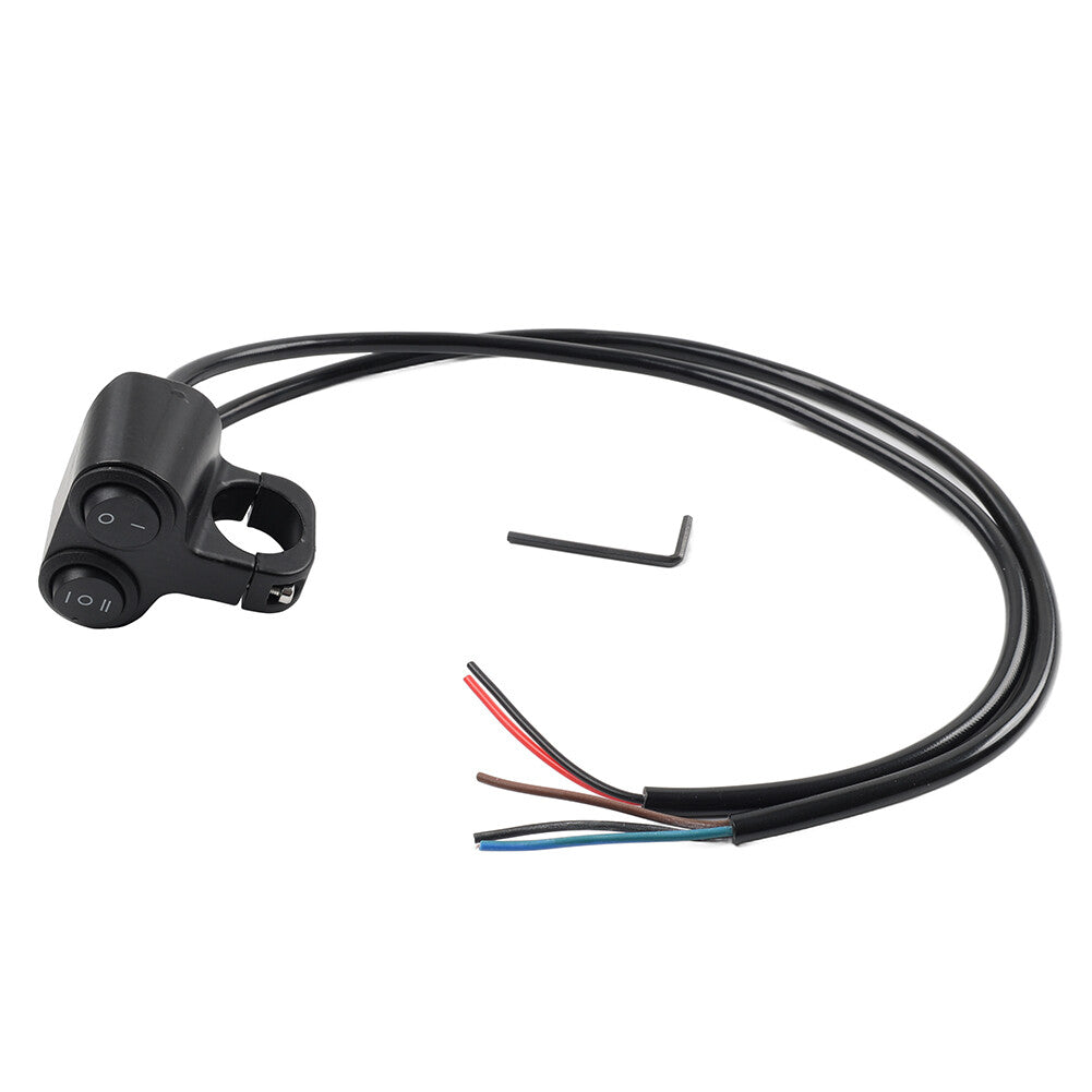 7/8 ATV Dual Button On Off Switch Handlebar Headlight Fog Spot Light Motorcycle