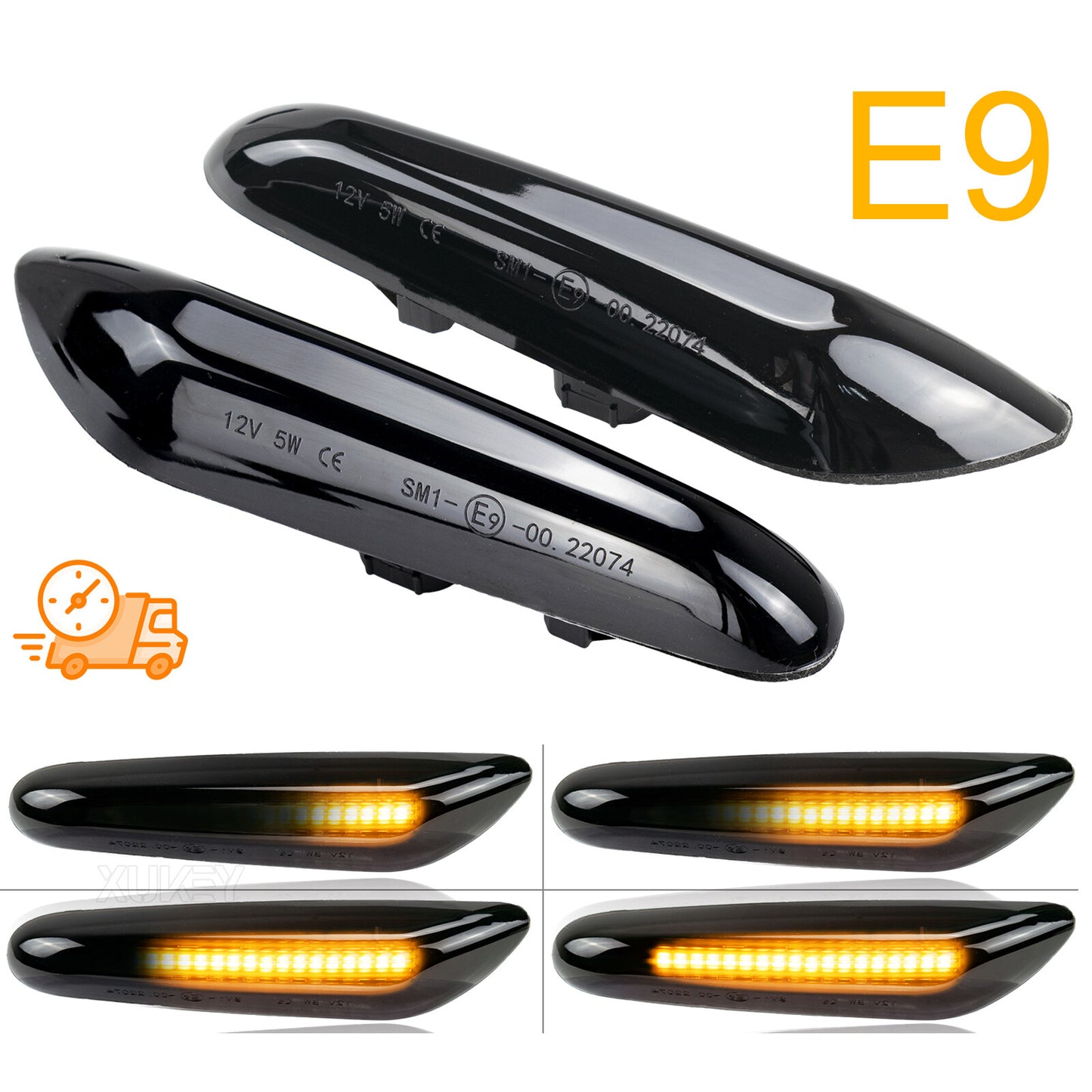 for BMW E82 E87 E90 E92 E60 E46 LED Fender Side Marker Light Blinker Turn SIgnal
