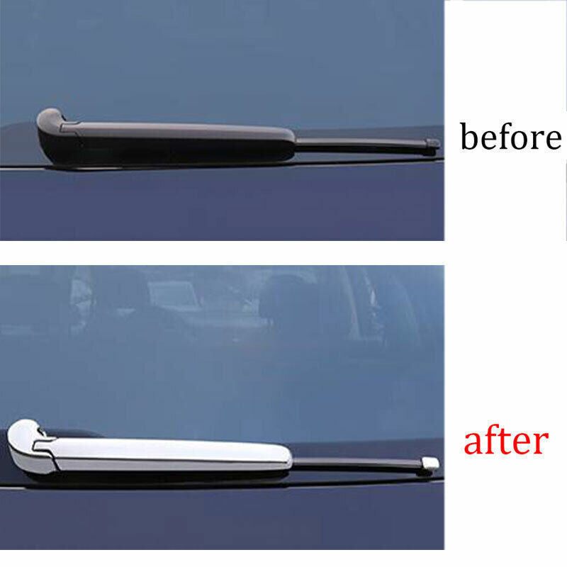 Fit for Audi Q7 2016-2019 ABS Chrome Rear Window Rain Snow Wiper Molding Trim